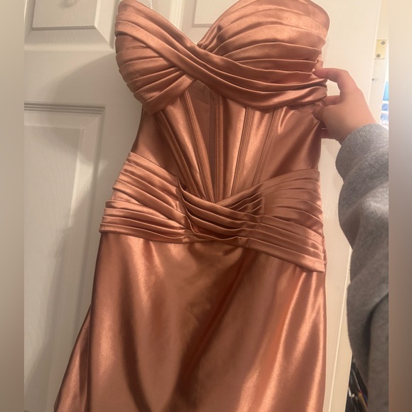 Sherri Hill strapless homecoming dress - Picture 2 of 4